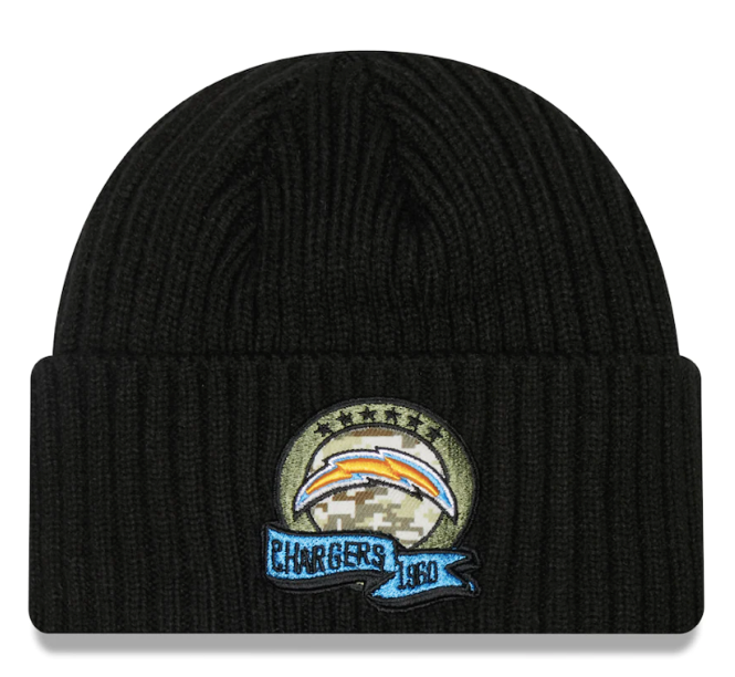 Chargers salute to service beanie online