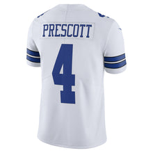Load image into Gallery viewer, Dallas Cowboys Dak Prescott #4 Nike Vapor Untouchable White Limited Jersey
