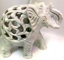 Load image into Gallery viewer, Handcarved Soapstone Elephant
