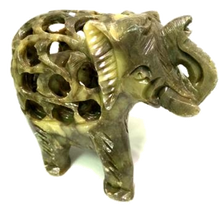 Load image into Gallery viewer, Handcarved Soapstone Elephant