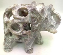 Load image into Gallery viewer, Handcarved Soapstone Elephant