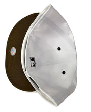 Load image into Gallery viewer, Atlanta Braves New Era 59Fifty 30th Season Side Patch Exclusive Fitted Cap - White with Brown Logos