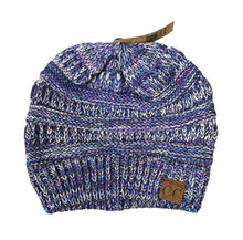 Load image into Gallery viewer, Ladies Messy Bun Beanies