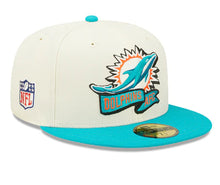 Load image into Gallery viewer, Miami Dolphins New Era 59Fifty 5950 Sideline Fitted Cap