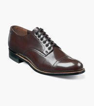 Load image into Gallery viewer, Madison Cap Toe Oxford Stacy Adams Dress Shoe - Olive, Burgundy, White, Navy &amp; Oak Colors