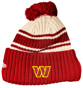 Washington Commanders Pom Knit New Era Beanie