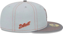 Load image into Gallery viewer, Detroit Tigers New Era 59Fifty 5950 Ray Pop Gray Fitted Cap with Orange Stitch