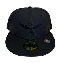 Load image into Gallery viewer, Dallas Cowboys Black on Black New Era 59Fifty 5950 Fitted Cap