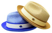 Load image into Gallery viewer, The Dante Collection Fedora Pinch Front Snap Brim Semi-Crushable Hat by Bruno Capelo