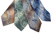 Load image into Gallery viewer, Stacy Adams Tie &amp; Hanky Set - 5 &amp; 7 Leaf Design # S57L