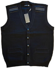 Load image into Gallery viewer, Sweater Vest In Red, White, Black &amp; Navy  # BM1877