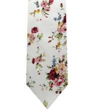 Load image into Gallery viewer, Floral 2.50" Width Tie &amp; Pocket Square Set # FTH100