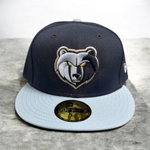 Load image into Gallery viewer, Memphis Grizzlies New Era 2 Tone Navy &amp; Light Blue 59Fifty 5950 Fitted Cap