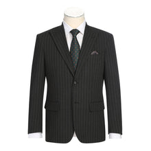 Load image into Gallery viewer, Single Breasted New Slim Fit Suit # 293-55 Black