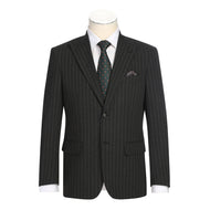 Single Breasted New Slim Fit Suit # 293-55 Black