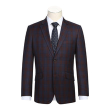 Load image into Gallery viewer, Single Breasted New Slim Fit Blazer # 294-24 Burgundy Blue