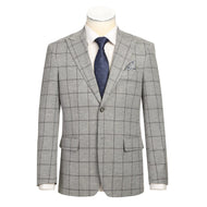 Single Breasted New Slim Fit Blazer # 294-44 Gray Blue