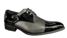 Load image into Gallery viewer, Classy &amp; Elegant Lace Up Black &amp; Silver Shoe by Amali # Draper