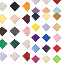 Load image into Gallery viewer, Solid Color Microfiber Pocket Squares - Hankies 10" X 10" in 35 Colors