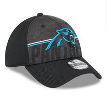 Load image into Gallery viewer, Carolina Panthers New Era 39Thirty 3930 Flex Fit Training Hat