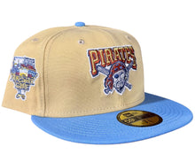 Load image into Gallery viewer, Pittsburgh Pirates Tan &amp; Blue New Era 59Fifty Fitted Cap with Sidepatch # 70742410