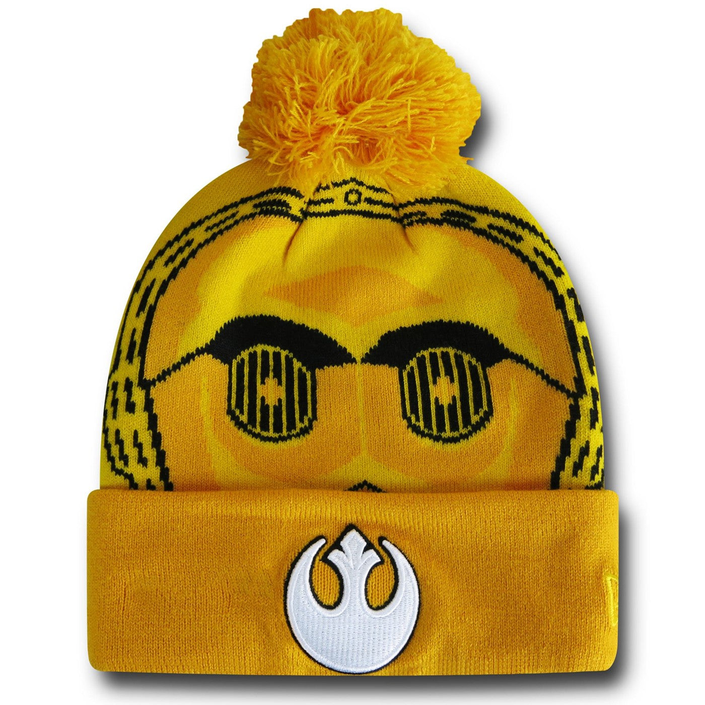 Star Wars 3CPO New Era Pom Knit Beanie