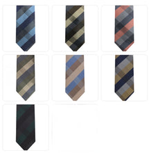 Load image into Gallery viewer, Ivy League Checks 2.75" Microfiber Tie &amp; Hanky Set  # 2089