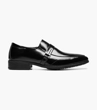 Load image into Gallery viewer, Stacy Adams Abram Moc Toe Slip On Black Dress Shoe