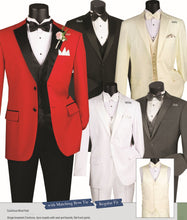 Load image into Gallery viewer, Four Piece Regular Fit Tuxedo by Vinci - Jacket, Pants, Vest and Bow Tie