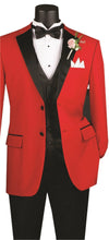 Load image into Gallery viewer, Four Piece Regular Fit Tuxedo by Vinci - Jacket, Pants, Vest and Bow Tie