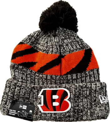 Cincinnati Bengals New Era Lined Pom Knit Beanie