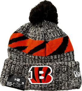 Cincinnati Bengals New Era Lined Pom Knit Beanie