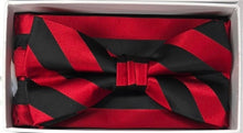 Load image into Gallery viewer, Stacy Adams Striped Bow Tie &amp; Hanky Set # SB199