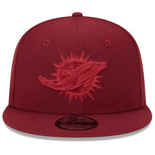 Load image into Gallery viewer, Miami Dolphins Burgundy Color Pack New Era 9Fifty 950 Snapback Cap