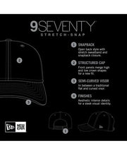 Load image into Gallery viewer, Alabama Crimson Tide Crimson &amp; White 9Seventy 970 New Era Stretch Snap Snapback Cap with Rope Trim
