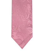 Load image into Gallery viewer, Paisley Design Tie &amp; Pocket Square Hanky in 45 Colors # 600
