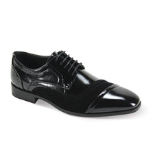 Load image into Gallery viewer, Classy &amp; Trendy Patent Leather &amp; Velvet Lace up Dress Shoe