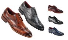 Load image into Gallery viewer, Wing Tip Lace up Leather Dress Shoe by Giorgio Venturi # 7077