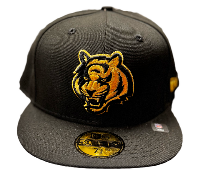 Cincinnati Bengals New Era Black 5950 Gold Metallic 59Fifty Fitted Cap