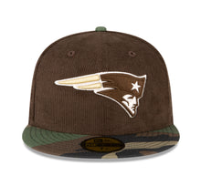 Load image into Gallery viewer, New England Patriots 59Fifty 5950 Corduroy &amp; Camouflage New Era Fitted Cap