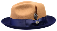 Load image into Gallery viewer, The Damien Two Tone Felt Dress Hat by Bruno Capelo