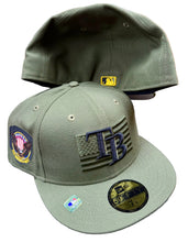 Load image into Gallery viewer, Tampa Bay Rays New Era Salute to Service Army Green 59Fifty 5950 Fitted Hat