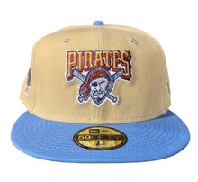 Load image into Gallery viewer, Pittsburgh Pirates Tan &amp; Blue New Era 59Fifty Fitted Cap with Sidepatch # 70742410