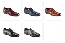 Load image into Gallery viewer, Wing Tip Lace up Leather Dress Shoe by Giorgio Venturi # 7077