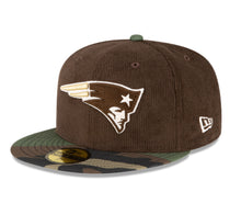 Load image into Gallery viewer, New England Patriots 59Fifty 5950 Corduroy &amp; Camouflage New Era Fitted Cap