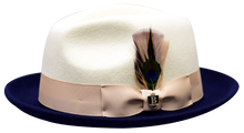 Load image into Gallery viewer, The Ritz Two Tone Felt Dress Hat by Bruno Capelo