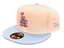 Load image into Gallery viewer, Los Angeles Dodgers New Era 59Fifty 5950 Ivory &amp; Light Blue Fitted Cap