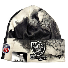 Load image into Gallery viewer, Raiders Fleece Lined Ink Tie Dye Knit Beanie