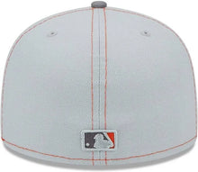 Load image into Gallery viewer, Detroit Tigers New Era 59Fifty 5950 Ray Pop Gray Fitted Cap with Orange Stitch