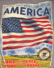 Load image into Gallery viewer, The United States of America 1776 - Land of The Free Home of The Brave USA Flag Tee